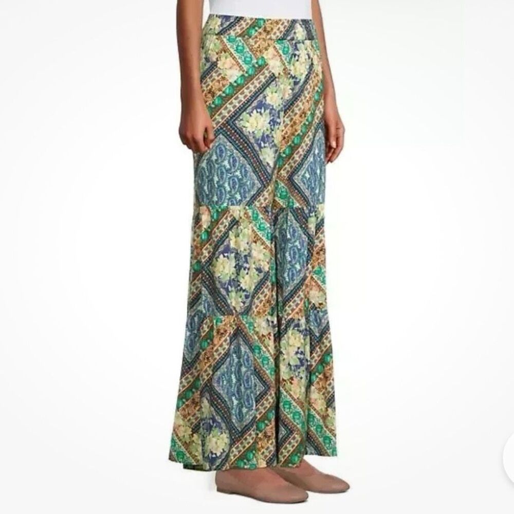 Johnny Was 'Rivera' Patchwork-Print Tiered Wide-L… - image 9